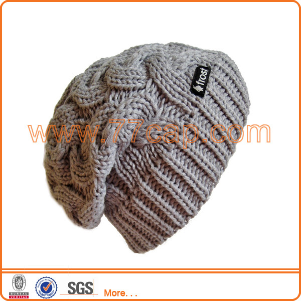 Bulk price custom winter knitted wool hat for men