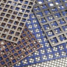 Square hole perforated metal
