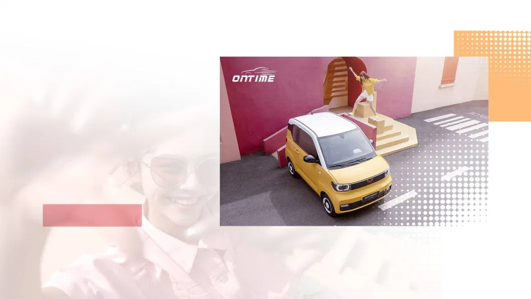 High Speed Cheap Auto Electrico New 4 Wheels Electric Car Electric Vehicle Automotives Car Ontime Hongguagn Mini EV Macaron 2022