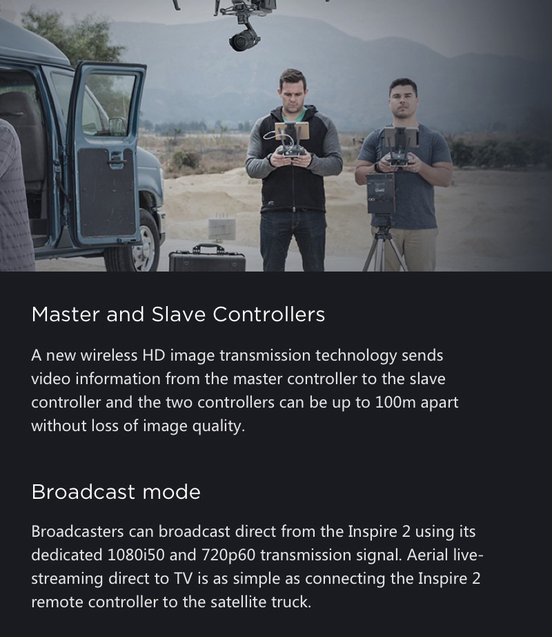 DJI INSPIRE 2 professional intelligence drone