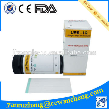 One Step Rapid Urine Glucose Test Strips, Urine Test Strip URS-1G