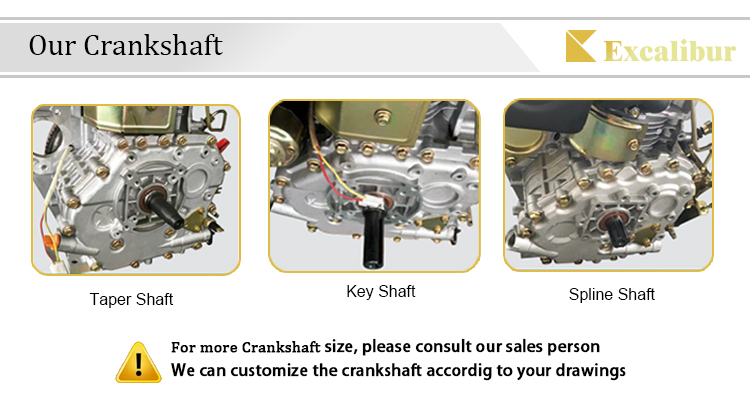 Kick Start 4 Stroke Air Cooled 186F diesel engine