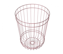 Bathroom metal storage basket