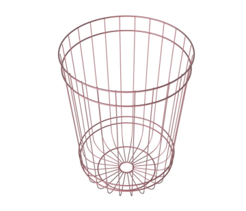 Bathroom metal storage basket