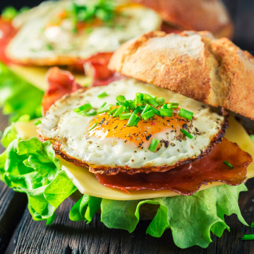 Frozen Fried Egg For Egg Breakfast