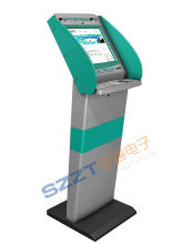 Zt2177 Free Standing Information &amp; Internet Lobby Kiosk With Metal Keyboard