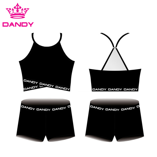 Customization Blank Cheer Crop Tops and Shorts