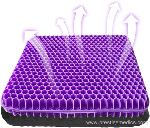 TPE gel purple seat cushion