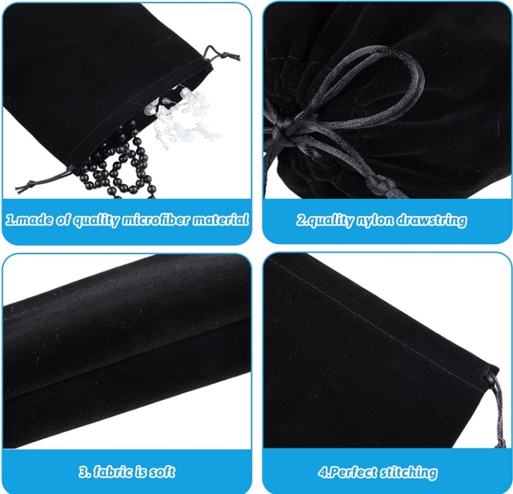 Bolsa de microfibra personalizada de cordão duplo da moda Fashionable Double Drawstring Custom Microfiber Pouch