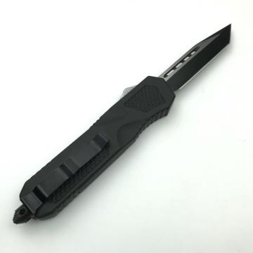 Push Botton Black OTF Knife Out of Front