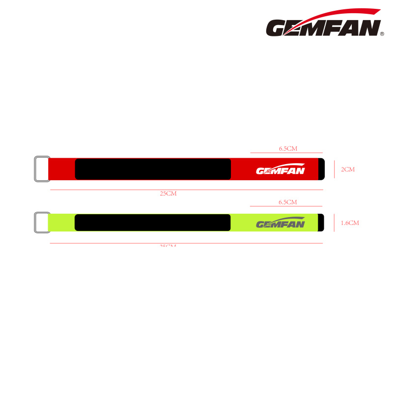 Fluorescent Red Battery Strap for FPV Drone Racing
