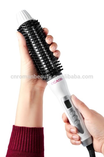 Interchangeable LED hair curler with comb temperature adjustable electric hair comb