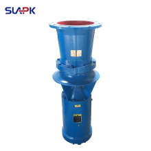 High flow submersible axial flow propeller pump