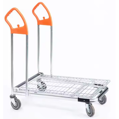 Four-Wheel Metal Shopping Carts for Convenience Stores