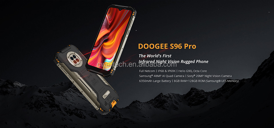 Doogee S96 Pro Android 10 OS 8GB RAM 128GB ROM IP68 Waterproof 4G rugged smartphone unlocked