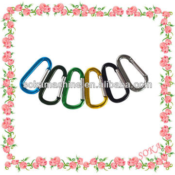 Aluminum safety carabiner hook,screw lock carabiner hook