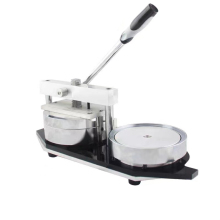 China Hot Sale 158mm Round Manual Button Maker Badge Machine with Mould and Coin Box Materials