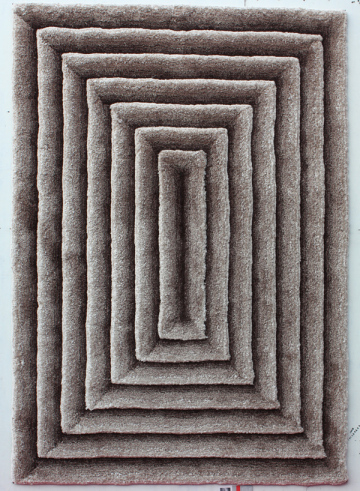 Microfiber Shaggy Rug with 3D Design