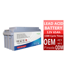 12V 65Ah Gel Battery Lead-acid for Solar Energy Storage