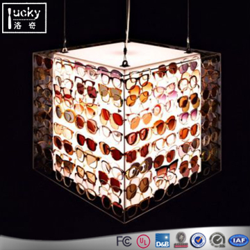 Unique Glasses display With LED square Base ,Glasses Display Stand