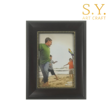 Black PS Picture Frame with Gold Trim