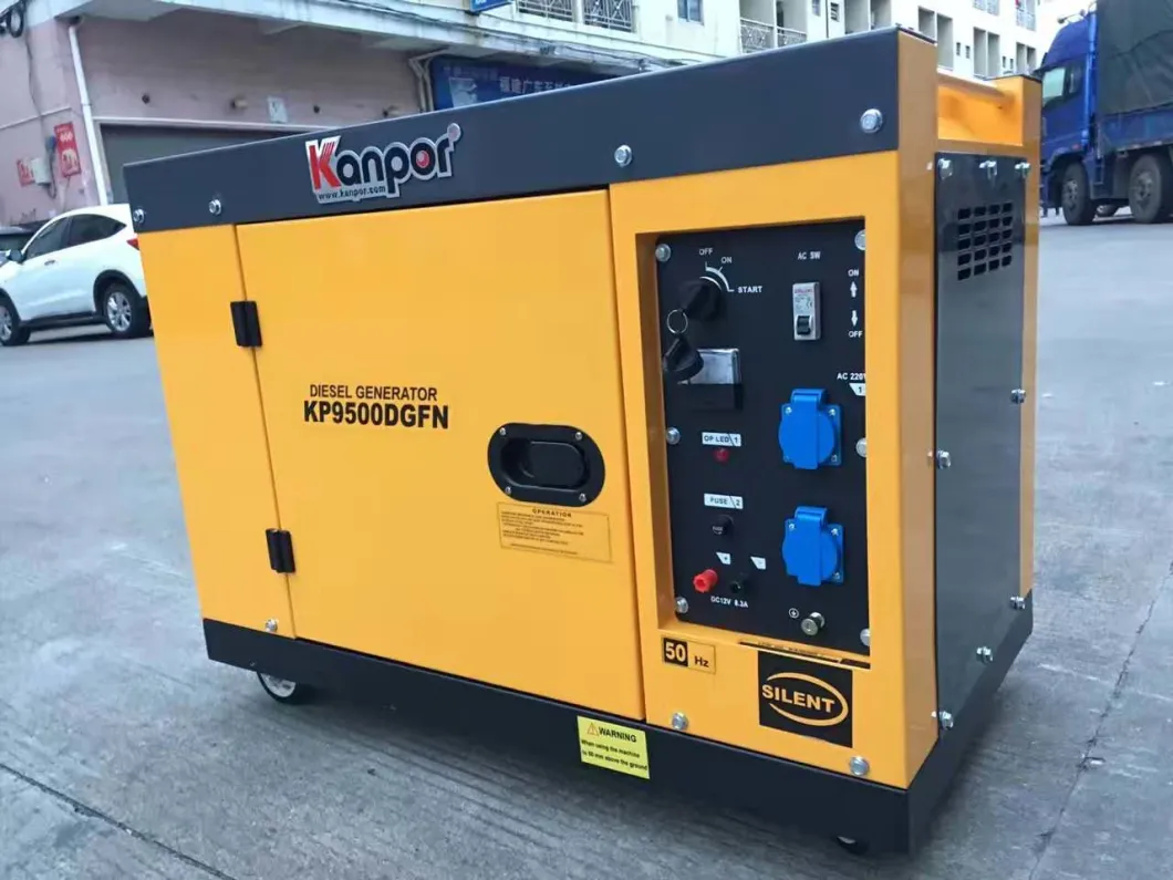 6.0kw 50Hz/6.5kw 60Hz Soundproof Air Cool Portable Diesel Generator