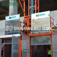 Industrial Elevators Construction Hoist Double Cage