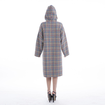 Cashmere coat color plaid