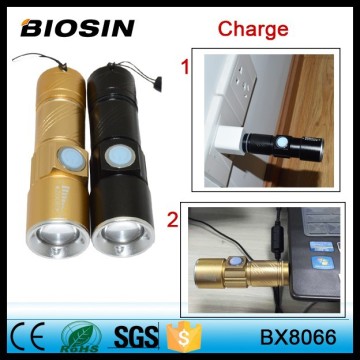 High Power XPE ir flashlight with USB