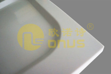 White color epoxy resin worktop slab with strong acid resistance for hospital