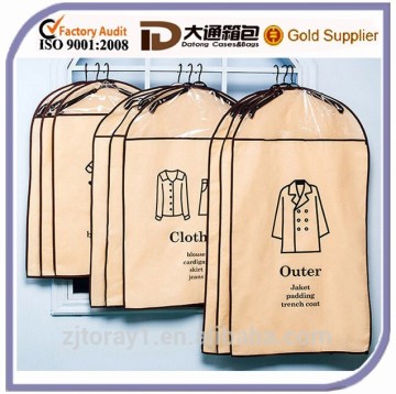 Wholesale pvc garment bag non woven garment bag