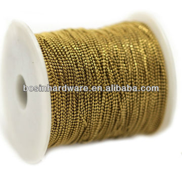 Fashion High Quality Metal Spool Brass Faceted Ball Chain