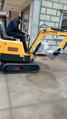 1ton mini excavator penjualan trek karet digunakan