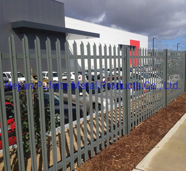 High Security 2.4m Triple Point Spear Straight Top W Pale Palisade Fencing