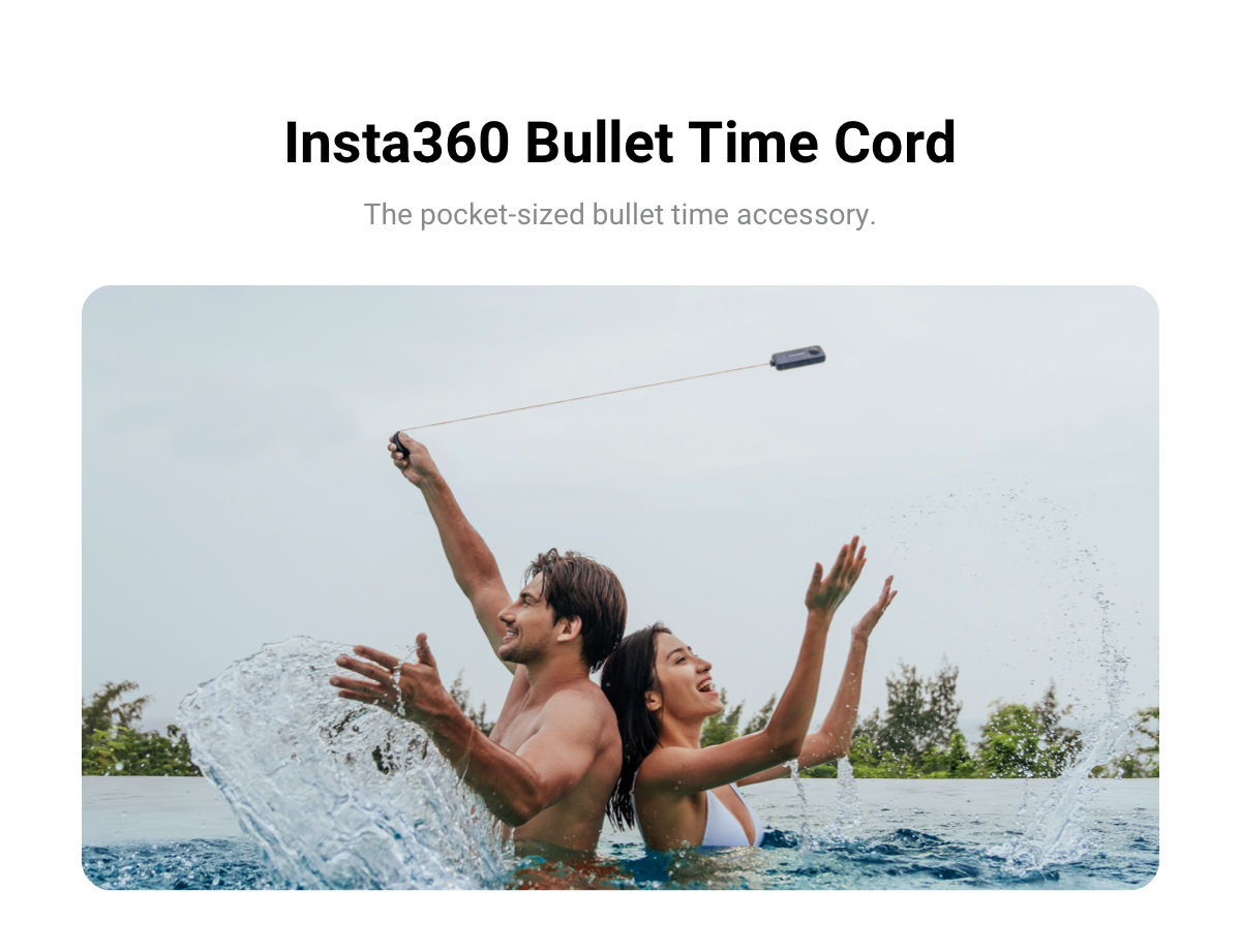 Insta360 Bullet Time Cord Pocket-Sized Bullet Time Accessory For Insta360 ONE X2 / ONE R