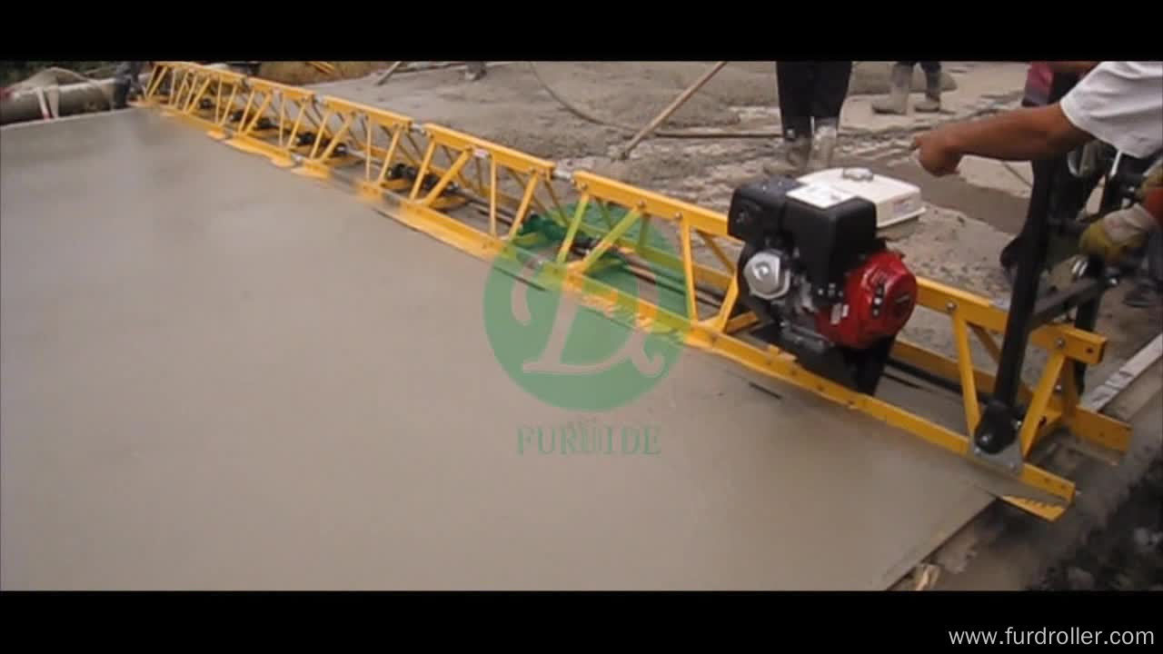 Hand push concrete aluminum truss screed paver equipment FZP-90