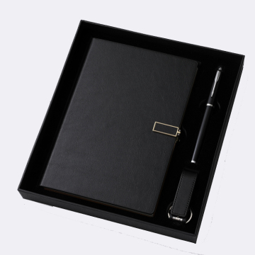 Personalized Stationery Gift Sets: Office Notebook, Pen, and Flash Drive