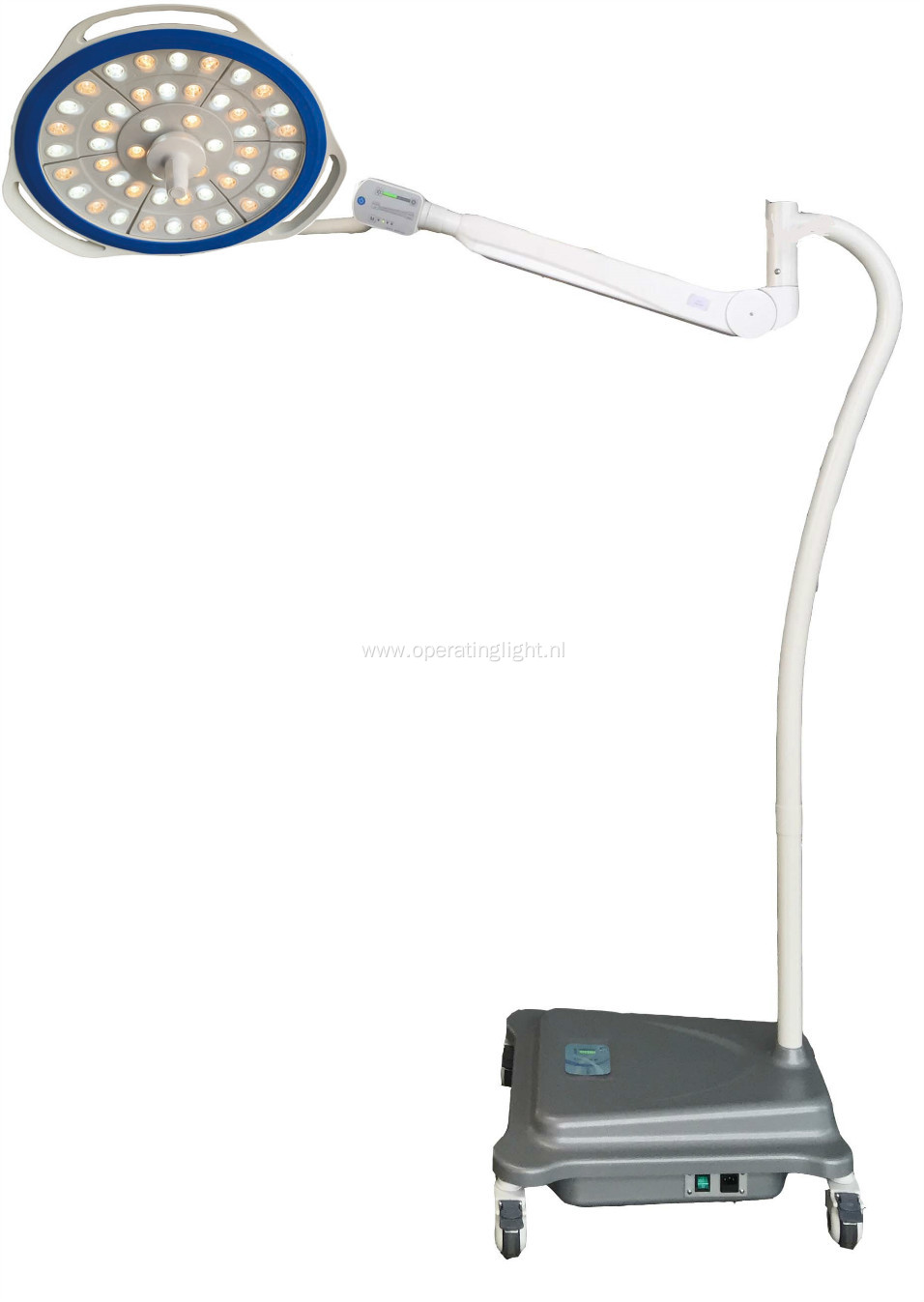 Mobile round surgical lamp