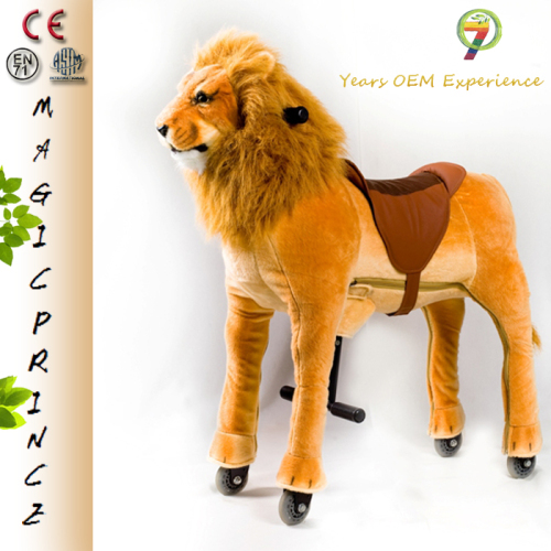 Lovely toy!!!machanical ride on animal toy , adult pony outdoor, walking toy lion