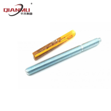 Galvanized chemical anchor bolts for glass exterior walls