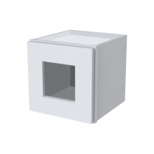 RTA Glass Door Wall Cabinets, Shaker Kitchen Cabinets