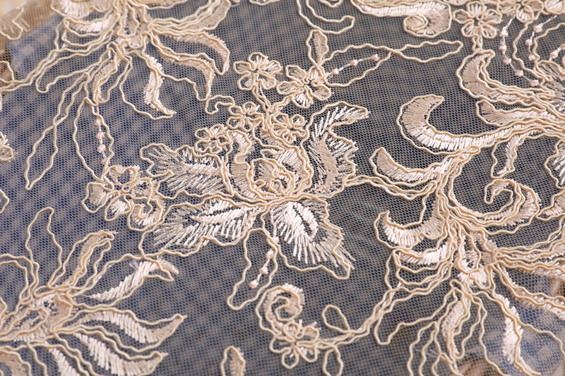 Wedding Dress Embroidery Fabric