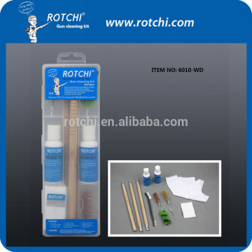 Wooden rods shotgun cleaning kits with solvent and gun oil , hunting gun accessories,firearm maintaince