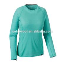 Crew Neck Women's Custom Compression Shirts/T Shirts