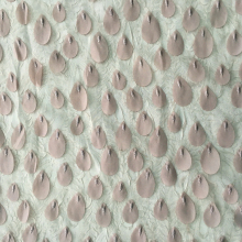 Water Droplets Embroidery Design On Chiffon Ground