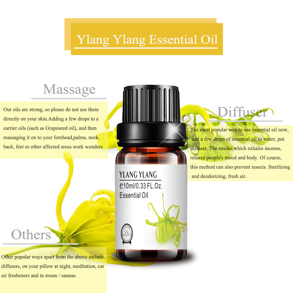 Tofauti ya aromatherapy harufu ya ylang ylang mafuta muhimu