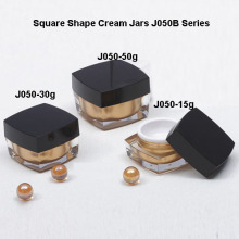 Quadratisch Creme Jar J050B
