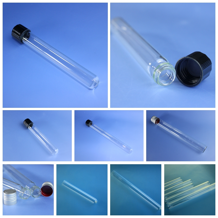 borosilicate flat bottom glass test tube