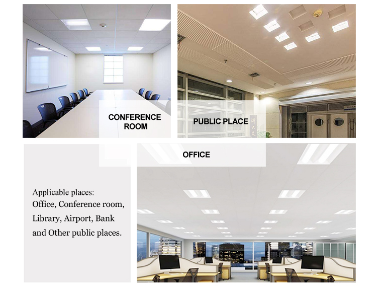 IP40 Hot Style Recessed Led Troffer retrofit Kits Light for open office space meeting rooms retail stores hotel bank school