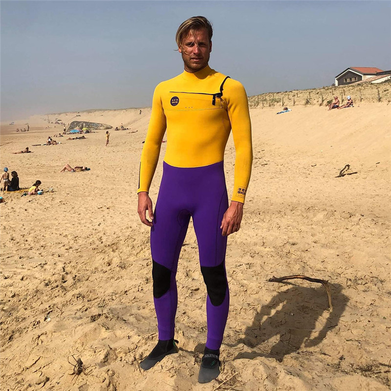 Seaskin 2MM Neoprene แขนสั้น Surfing Fullsuit